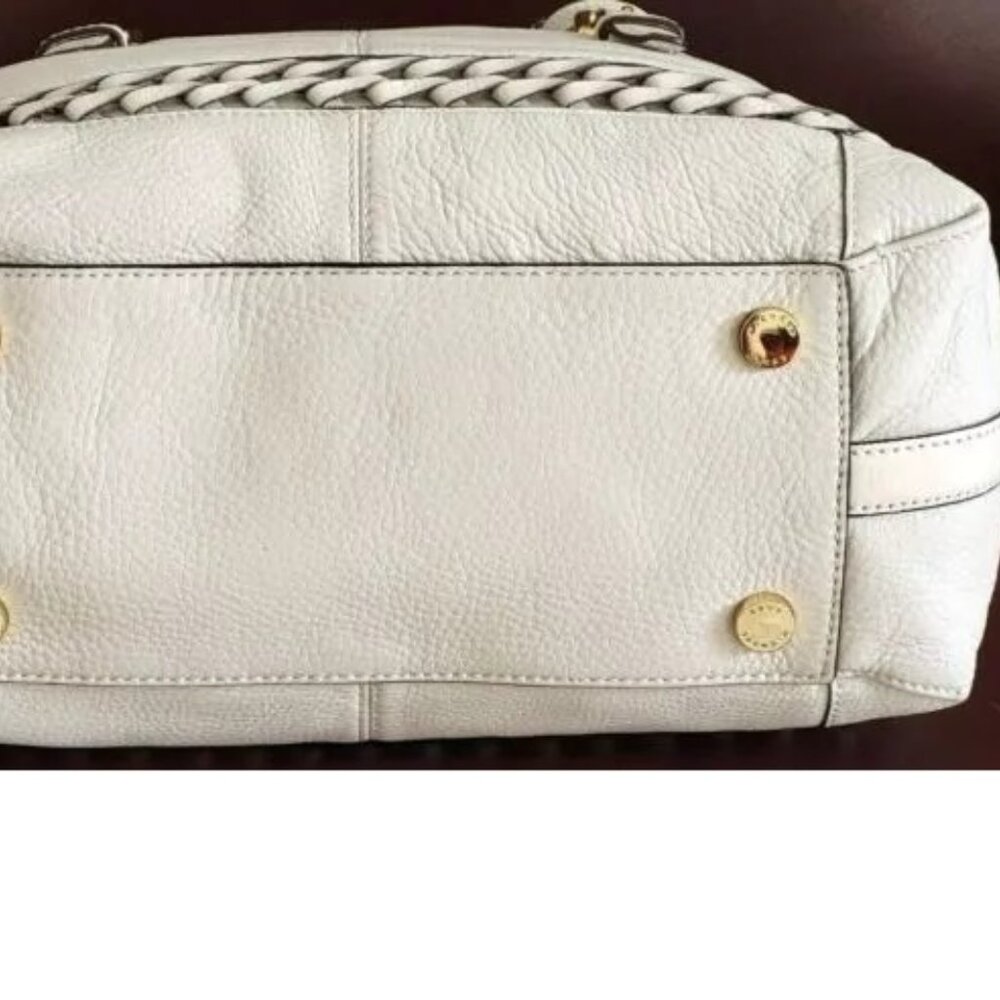 MICHAEL KORS GLADSTONE VANILLA LEATHER LG SATCHEL BAG NWT! - Picture 12 of 12